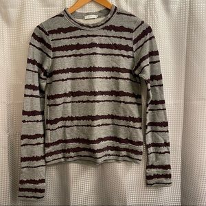 A.L.C. Cotton Blend Pullover Crewneck Sweater